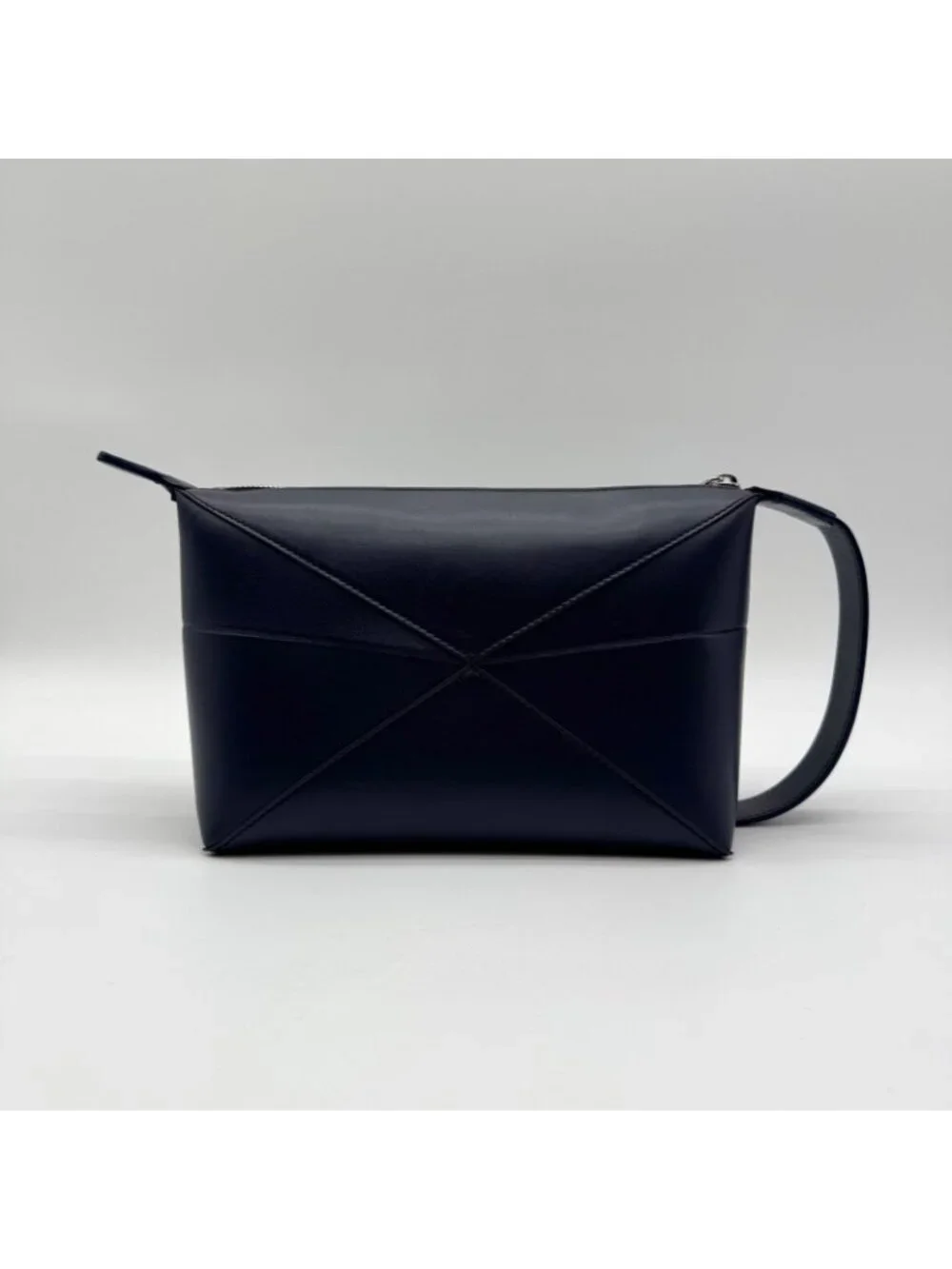 Loewe Handbag Puzzle Fold Wash Bag Leather Blue